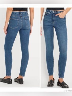 Good American Good Legs Skinny Jeans Womens 12/31 Stretch Blue Denim